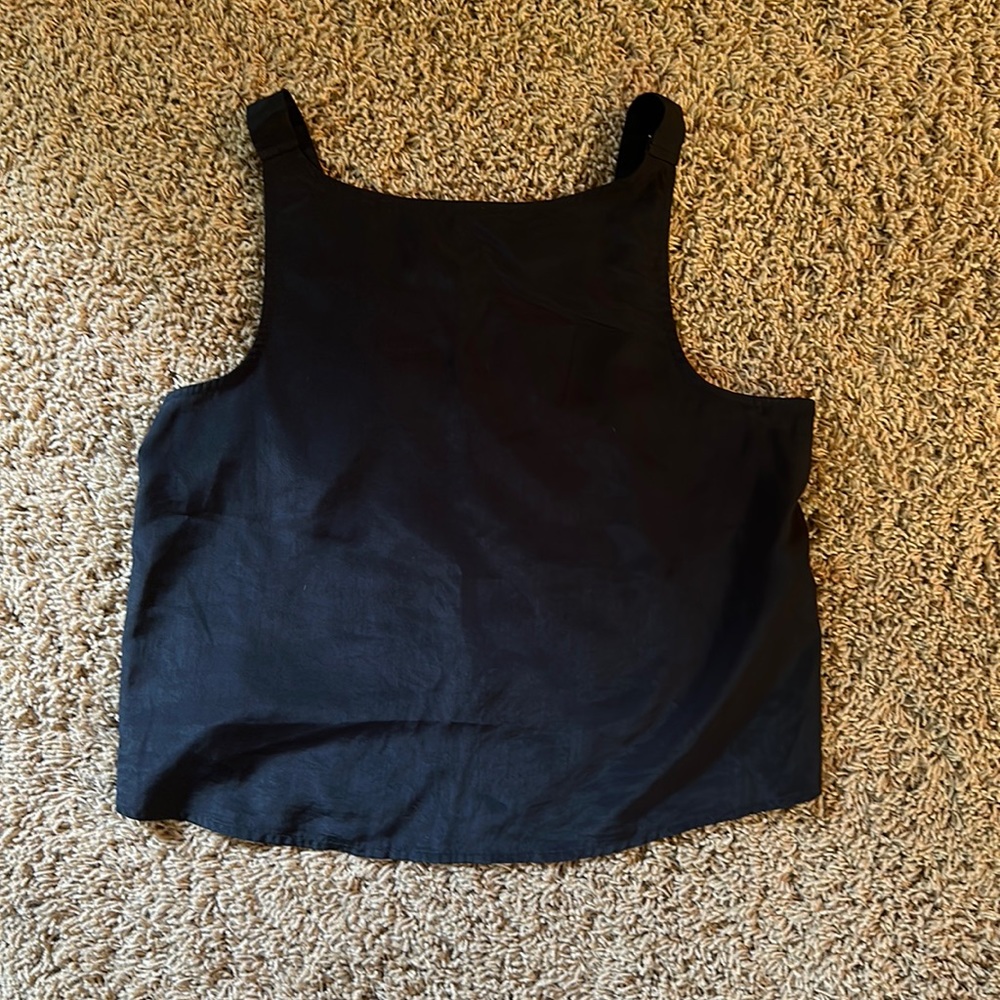 Black flowy tank top